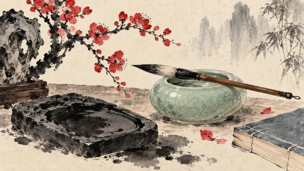 Painted illustration for Chinese Pinyin Lesson 2: Initials