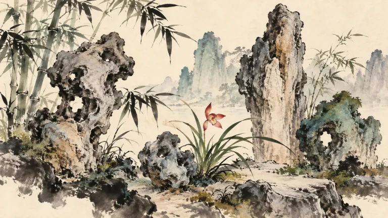 Painted illustration for Chinese Vocabulary: Physical Characteristics and Personality