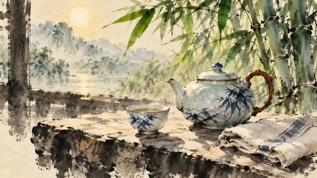 Painted illustration for Chinese Daily Routine Vocabulary