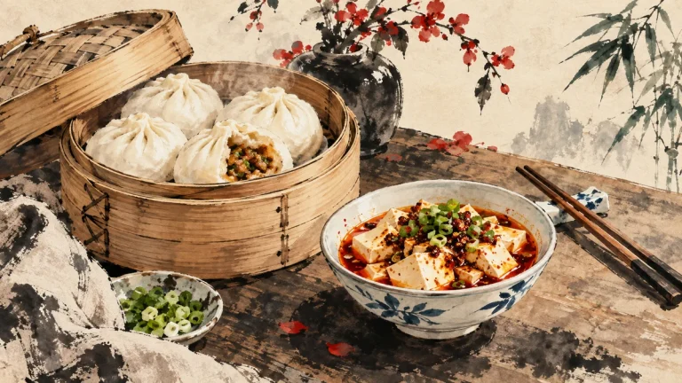 Painted illustration for Must-Try Authentic Chinese Dishes